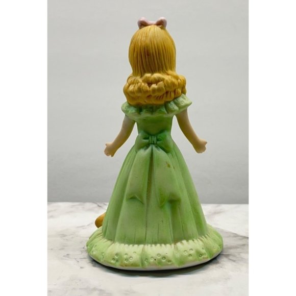 Growing Up Birthday Girls Age 7 Porcelain Blonde Figurine 1981 Enesco Kitten - Picture 2 of 7